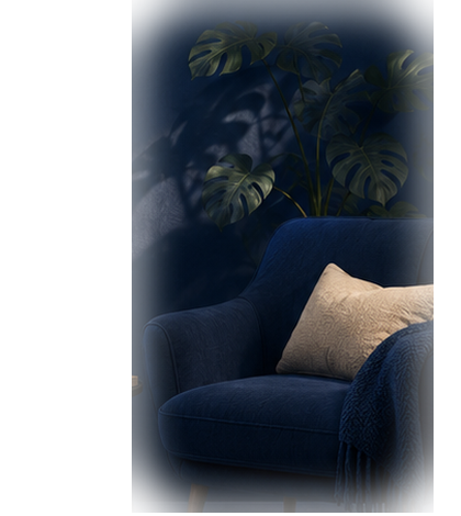 Calm therapy room chair